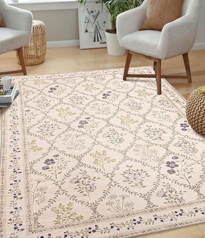 YIHOUSE 6x9 Washable Rug for Bedroom, Girls Dorm - Image 2