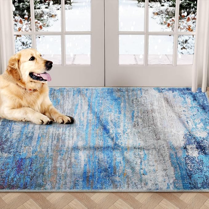 COMSLE Door Mat Soft Absorbent Indoor Front Entryway Rug Machine Washable by COMSLE