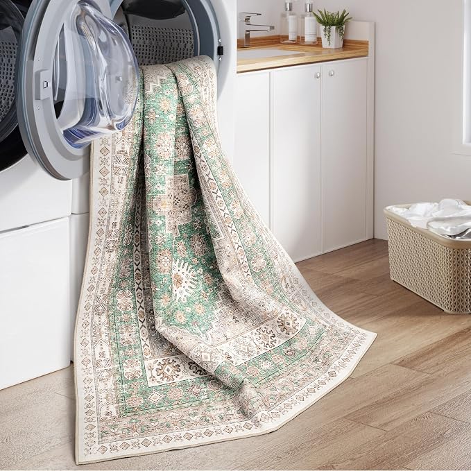 zesthome 10x14 Area Rugs, Stain Resistant Washable Rug, Ultra-Thin Rugs - Image 6
