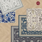 EVERGRACE Area Rugs for Entryway 2x3, Boho Floral Faux Wool Indoor Outdoor - Image 7