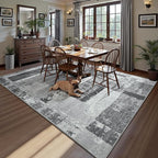 LOCHAS Rug for Living Room, Washable Soft Area Rugs for Bedroom 4x6, Abstract - Image 2