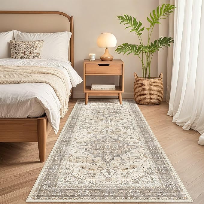 Runner Rug Kitchen Washable Rugs: 2x6 Non-Slip Boho Soft Vintage Stain - Image 6