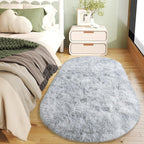 Soft Fluffy Area Rug for Bedroom, Fuzzy Shaggy Oval Throw Rugs for Bedside - Image 4