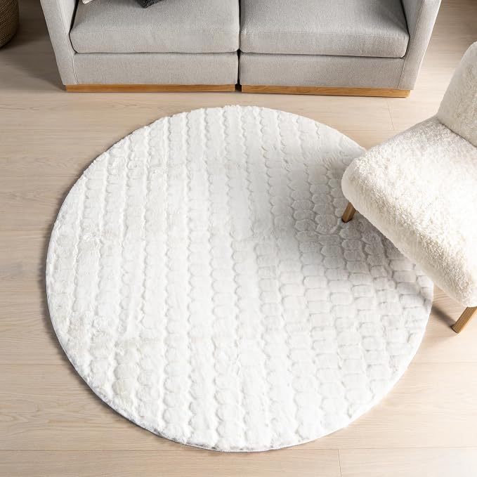 nuLOOM Nia White/Ivory, Cozy Shag, Fluffy and Soft, High Traffic, Stain by nuLOOM