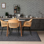 LUXE WEAVERS Modern Farmhouse Smoke 6x9 Washable Area Rug, Anti-Slip Diamond - Image 6