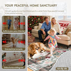 Lahome 5x7 Christmas Rug for Living Room, Boho Soft Rugs for Bedroom Decor - Image 6