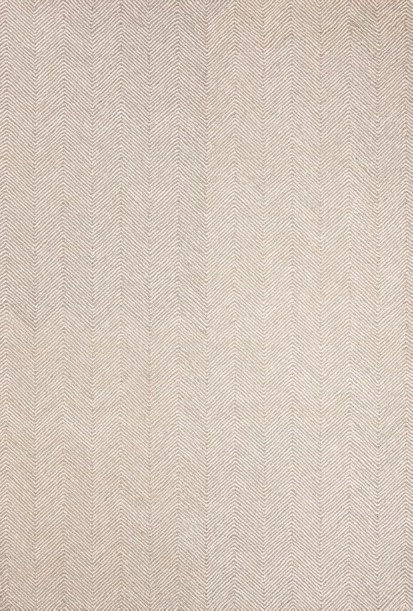 Modern Herringbone Chevron Collection Handcrafted Wool Area Rug - Image 2