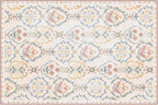 Phantoscope Washable Area Rug 6'x9' Non-Slip, Vintage Floral Boho Rugs - Image 3