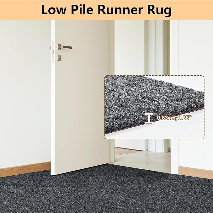jxgzyy Heavy Duty Runner Rugs 2'11 x 9'10'', Non Slip Entrance Doormat - Image 3