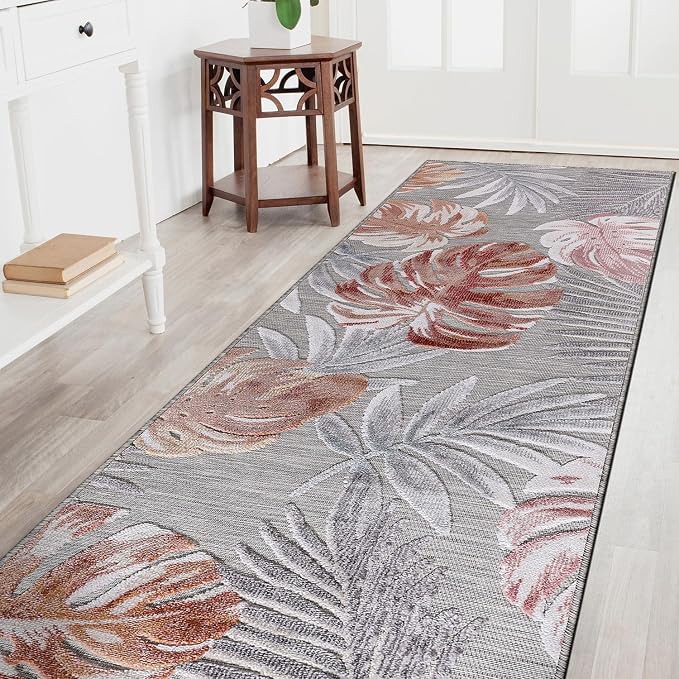 CAMILSON Runner Outdoor Rugs Oriental Retro Traditional Floral Medallion Area - Image 4