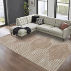 HelloTree Area Rug for Living Room 8x10 Washable Geometric Rug Stripe Farmhouse - Image 8
