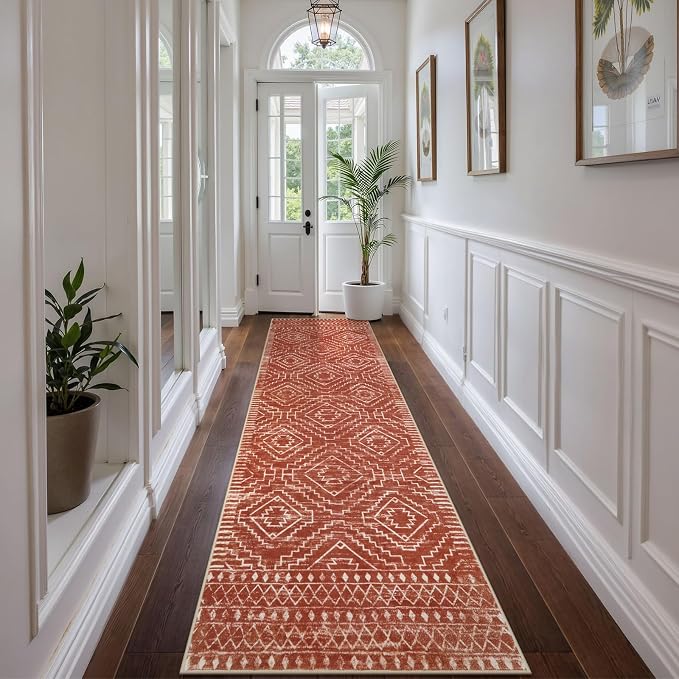 Wonnitar Moroccan Runner Rug, Washable 2'6"x10' Long Runner Rug - Image 7