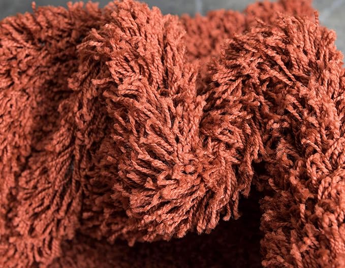 Unique Loom Solid Shag Collection Area Rug - Image 8
