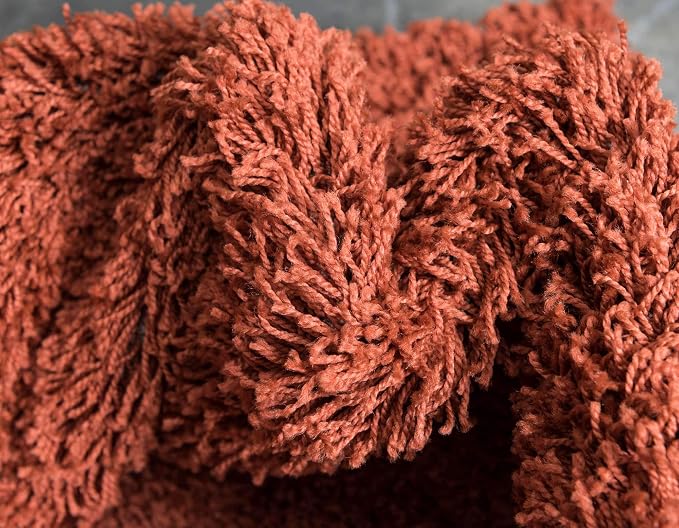 Unique Loom Solid Shag Collection Area Rug - Image 7