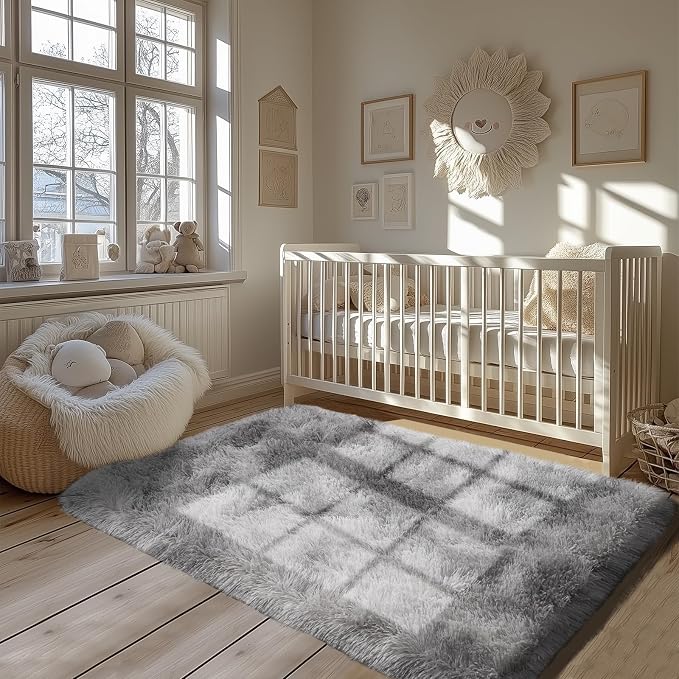 Zentavio Area Rugs for Living Room Small Carpet for Bedroom 3x5 Bedside - Image 6