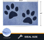 PURRUGS Dirt Trapping Door mat 24" x 35.5", Non-Skid/Slip Machine Washable - Image 2