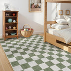 LIVEBOX 8x10 Area Rugs for Living Room, Checkered Non-Slip Washable Rugs - Image 5