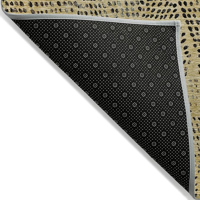 Addison Rugs Chantille ACN591 Gold 5' x 7'6" Indoor Outdoor Area Rug, Easy Clean - Image 4
