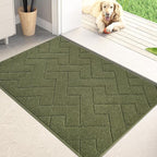 PURRUGS Dirt Trapping Door Mat 24" x 35.5", Non-Slip Machine Washable Entry Rug by PURRUGS