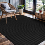 CAMILSON Modern Black Non Slip Rug 3x5 Ultra Soft High Pile Area Rugs Non Skid - Image 7