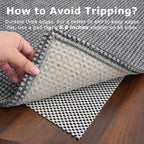 KOZYFLY Washable Area Rug 5x7 ft Rubber Backed Non Slip Rugs - Image 5