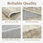 Beige Entryway Rug Indoor, 2x3 Small Door Rugs - Image 5