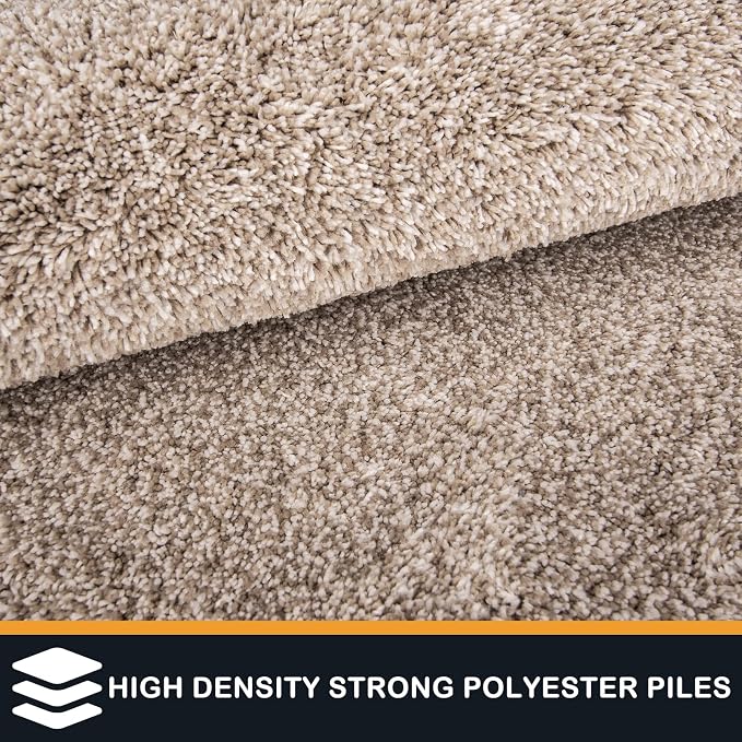 PURRUGS Easy Care Area Rug 6ft x 9ft, Non-Slip Washable Entryway Rug, Stain - Image 4