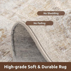 AMOAMI-2X3 Small Rug-Washable Rugs Entryway Mat Indoor-Soft Vintage Non Slip - Image 3