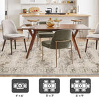 Washable Area Rugs for Living Room 6’x9’ Non Slip Low Pile Area Rugs for - Image 4