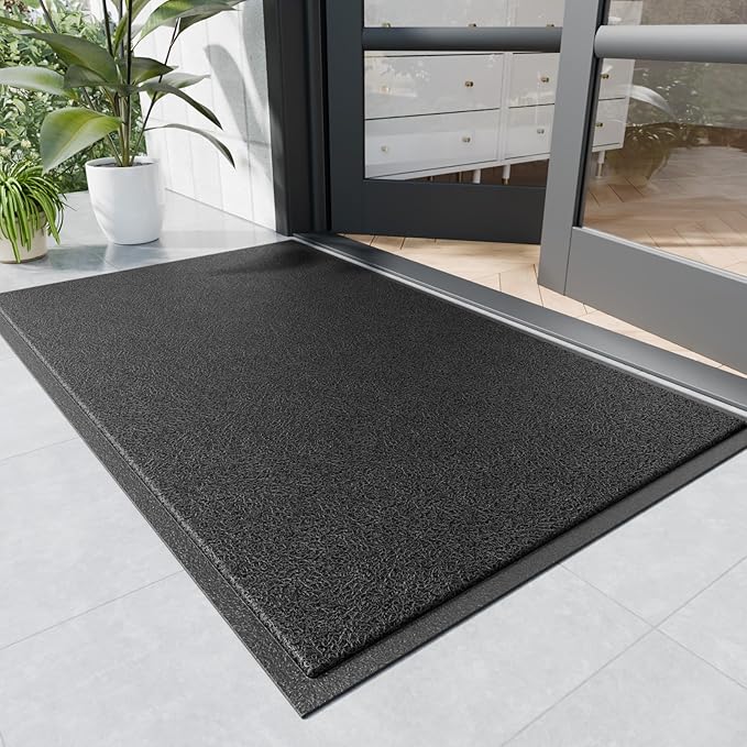Sturdy Front Door Mat, Fade Resistant, Waterproof Low Profile Entry Mat by Naturehydro