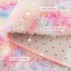 Beglad Fluffy Area Rugs 4x6 Feet, Modern Minimalist Style Shag Rugs, Non-Slip - Image 4