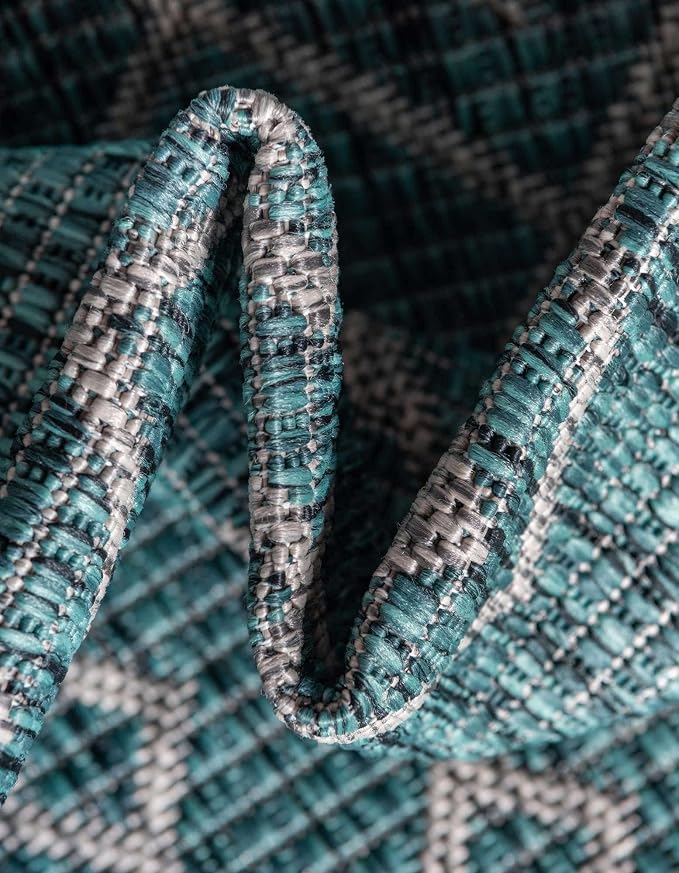 Unique Loom Outdoor Trellis Collection Area Rug - Image 7