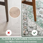 Large Area Rugs 6x9, Washable Vintage Rugs -Low Pile, Soft Plush Rugs - Image 8