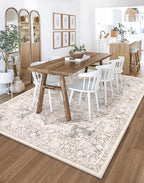 LIVEBOX 8X10 Area Rugs for Living Room, Washable Beige Neutral Boho Rugs Large - Image 7