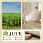 Jute Front Door Mat Indoor Entrance Indoor Door Mat Rugs - Image 2
