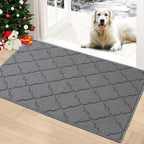 Timo Indoor Door Mat, Front Door Rug 24"x36" Rubber Backing Non Slip Absorbent by Timo
