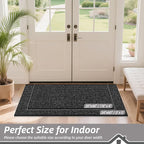 BEQHAUSE Dirt Trapper Door Mat 20" x 48", Non-Slip Washable Doormats Entrance - Image 2