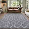 Amearea Fluffy Indoor Trellis Rug, Soft Moroccan Home Rugs by AmeareaDirect