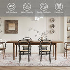 Easy-Going Area Rug 6x9 Washable Boho Rugs - Image 4