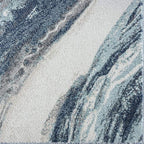 LUXE WEAVERS Lagos Collection 7983 Blue 6x9 Art Deco Area Rug - Image 6