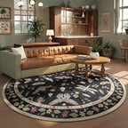 Lahome Insect Washable Round Area Rug, Soft Round Rugs 6ft Ultra-Thin Non-Slip - Image 2