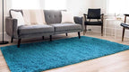 Unique Loom Solid Shag Collection Area Rug - Image 2