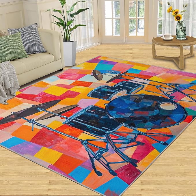 4x5 Drum Set Indoor Outdoor Rug - Image 3