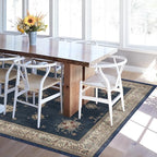RUGGABLE Washable Vintage Area Rug – Verena Sapphire 5x7, Stain-Resistant by RUGGABLE