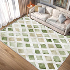 Checkered Rug, Washable 3x5 Rug - Image 2