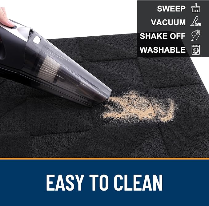 OLANLY Door Mats Indoor, Dirt Resist, Entrance Washable Mat, Low-Profile Inside - Image 5