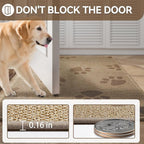 Door Mat Indoor Entrance 17"x30", 0.16" Thin Paw Print Low Pile Doormat - Image 4
