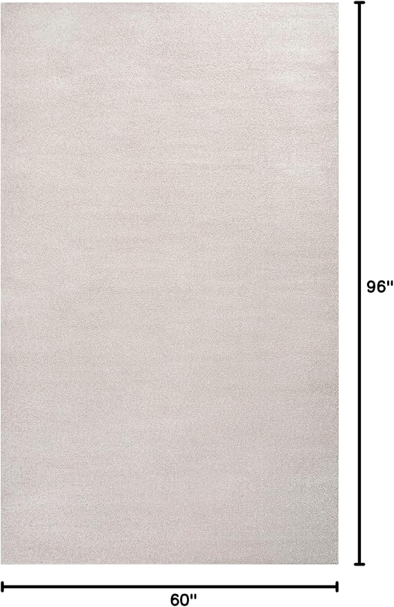 Eyely UES100D-5 Supersoft Haze Solid Low-Pile Indoor Area Rug - Image 2
