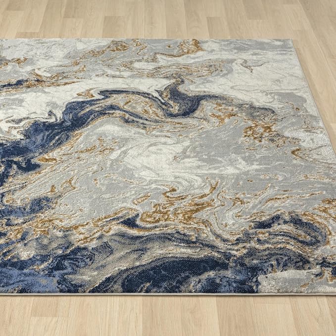 LUXE WEAVERS Marble Swirl Abstract Area Rug - Image 7