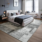 LOCHAS Rug for Living Room, Washable Soft Area Rugs for Bedroom 9x12, Abstract - Image 3